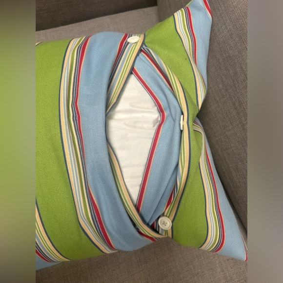 Bright Colored Horizontal Stripes ink-Fuzed Decor Pillow COVER ONLY 
#0915246 - Picture 7 of 7